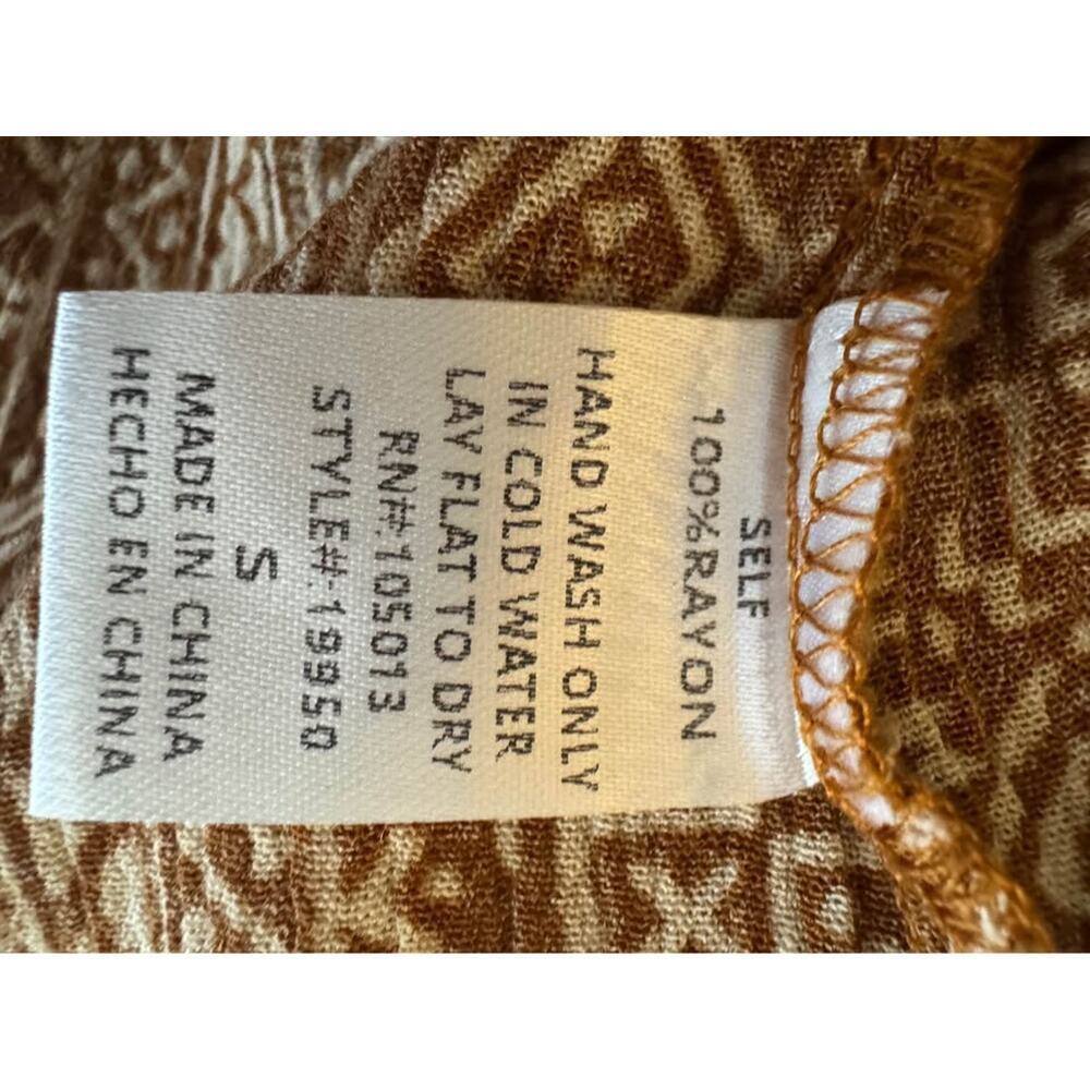 Savanna Jane Women’s Small Aztec Embroidered Long Sleeve Tunic Top Blouse - Picture 9 of 9